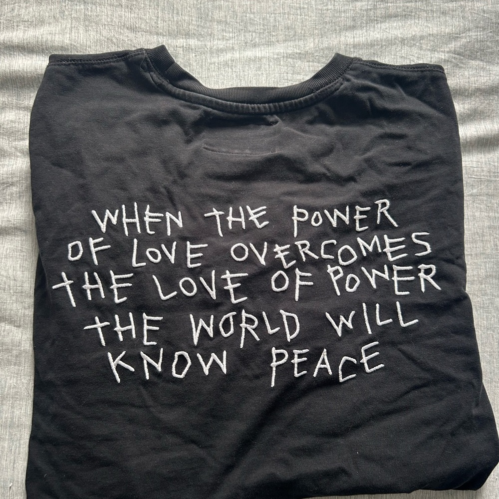 Black Graphic Tee with Inspirational Quote